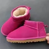 2023 وصلت حديثًا إلى أحذية الثلج ، الأطفال بوي بوي بويز الأطفال المصغرة من جلد الغنم الفخمة القصيرة G5281 كاحل ناعم مريح الحفاظ على أحذية دافئة