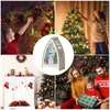 Kandelaars Kerstlantaarns Decoratieve LED-nachtlamp met Kerstman Sneeuwpop Elanden Vintage Creatieve Lantaarn Centerpieces voor tafels