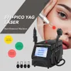 Nd Yag Picosecond Laser Détatouage Grande Puissance Approuvé Ce Refroidissement De Glace Titane Platine 3 Longueur D'onde 755 808 1064Nm Diode Laser Épilateur Rajeunissement De La Peau