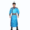 Masculino adulto trajes étnicos roupas mongóis gola robe masculino mongol festa de casamento festival trajes vestido oriental