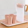 Frascos de quadril jarro de suco para festas doméstica grande chaleira de limonada com tampa portátil recipiente de bebidas de qualidade alimentar v bico