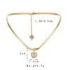 Pendant Necklaces Korean Romantic Style Clavicle Chain Heart Necklace For Women Girls Cute Vintage Pearl Wedding Birthday Memorial Gift