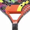 Raquetes de tênis Pro Raquete de tênis de praia com superfície 3D brilhante mão antiderrapante fibra de carbono com bolsa de cobertura para esportes de praia e prática Q231109