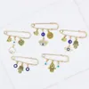 Broches, broches en gros Hamsa main broche strass blanc bleu mauvais œil épingle de sécurité pour les amis et la famille cadeau chanceux bijou Dhgarden Dhbti