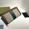 Модный кошелек женский длинное кошелек классический отпечаток красочный дизайн ленты на молнии кошельки