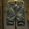 Pantaloncini da uomo Pantaloncini cargo estivi Pantaloncini multitasche casual da uomo Camo Abbigliamento da strada Pantaloncini tattici militari Hip Hop Q65 230408