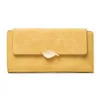 Nouveau PU cuir rétro longs portefeuilles pour femmes 2022 Simple givré feuille fermeture éclair boucle porte-carte grande capacité femmes pochette L230704