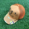 Lanvins Caps Ball Capsamerican Dept Letter Lanvins Hat GPfiti Graffiti MESH TRIBRIC Profil Trendy Baseball Cap dla mężczyzn Women Mash