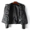 Echte Lederjacke Damen Frühlingsmantel Motorrad Bikerjacken schwarze Oberbekleidung lässige Tops klassisch stilvoll XS S M L