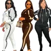 2023 Kvinnors tvådelar Pants Summer Shorts Women Tracksuits Hooded Two Piece Sets Casual Zipper Jacket Jogging Suit Club Tight Pants Leggings Designerkläder