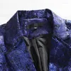 Men's Suits Print Long Sleeve Single-Breasted Blazer - Trendy Fashion Suit With Unique Design