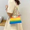 Schoudertassen Handtassen Mode Regenboog Dames Schoudertas Onderarmtas Pu-leer Dames Crossbodytassen Casual Draagbaar Dames Tote Portemonnee Handtassenblieberryeyes