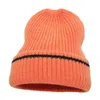 Basker tonåringar unisex vinter tomma grossist beanies stickade hattar