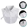 Orologi da parete Camicia con colletto falso Camicia in pizzo Mezza camicetta da donna Camicetta staccabile in chiffon finto con volant