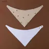 Bavoirs Bébé Bébé Coton Bavoir Nouveau-Né Couleur Unie Triangle Écharpe Alimentation Salive Serviette Bandana Burp Tissu Garçons Filles Douche GiftL231108