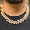 Erweiterte Anpassung Iced Out Pass Diamond Tester Vvs Moissanit Halskette Hip Hop Cuban Link Chain