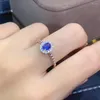 Cluster Rings Design Tanzanite Ring Natural and Real Luxury Gemstone 925 Sterling Silver Fine Jewelry