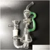 Sigara Boruları Mini Recycler Cam Su Bong Bongs Bubbler Percolator El Sanatları 14mm Ortak Harnaklar Damla Teslimat Ev Bahçe Ev Dhfib