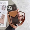 iPhone 15 Designer 14 Pro Max Telefonfodral Luxury Crossbody Purse HI Quality 18 17 16 15Pro 14pro 13pro 12pro 13 12 11 X Xs 7 8 Plus Cover With Box Drop Shippings Support