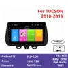 ヒュンダイツーソンの10インチHDカービデオDVDプレーヤー2018-2019 4G GPS Bluetooth Radio Stereo USBステアリングコントロールCAN BUS DSP