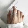 Anelli a grappolo Minimalista 925 Sterling Silver Personality Complex Link Chain Ring Plata De Ley Daily Wear Party Jewelry