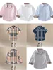 designer boy shirt clothes winter warm child fashion clothes plaid girls kids shirts cotton material 100-160 cm