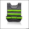 Reflecterende veiligheidsvoorziening Vest met hoge zichtbaarheid Kleding Holle rastervesten Waarschuwing Werken Bouw Drop Delivery Kantoor School Bu Dhv5A