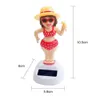 Interior Decorations Ornament Solar Powered Dancing Shaking Head toon Doll Automobile Auto Dashboard Decoration Cute Car Accessories AA230407