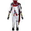 Impatto Genshin Cosplay Costume Game Suit Tartaglia Wig Anime Uniform Halloween Outfit Men Costumi S