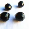 Lustre en cristal de qualité supérieure 10 PCS/lot noir 30mm K9 boules à facettes (anneaux gratuits) verre étincelle pendentifs/pièces de lampe