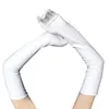 Fingerless Gloves Sexy patent leather gloves Long cosplay clothes accessories Black tight gloves DS Pole dance performance glovesL231017
