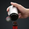 Rostfritt stålflasköppnare Automatisk Push Down Magnetic Beer Cap Opener Bar Kitchen Wine Gadgets Wedding Presents Q697