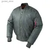 Vestes pour hommes Bomber Jacket Hommes Hiver Qualité Nylon Américain Militaire Uniforme Rétro Manteau Mâle Bomber Vol Vestes Homme Q231109