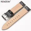 Watch Bands Genuine Leather Watchband 18mm 20mm 22mm Black Brown Red Cowhide Watch Band Quick Release Strap Watch Accessories 231108