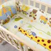 Beddengoed sets 5 -stcs baby set geboren pure katoenen bedomtrekmatras kussenset kindercartoon patroon wieg surround cot hek 230407