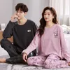 Men's Sleepwear 2023 Cotton Homewear Women and Men Tistice Pajamas Set Cartoon Pijamas Cournes Loungewear Mujer Hombre