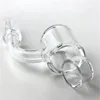 25mm 3mm de espessura quartzo banger inserção tigela térmica prego com 10mm 14mm 18mm junta clara 25mm balde superior plano inserção de quartzo unhas mwres