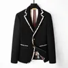Designer Western Wear Men's Blazers Designer Fall Luxury Coat Slim Fit plaid plaid geometric patchwork coat men's dress suit M-3XL