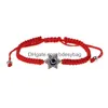 Charm-Armbänder 20 Teile/los Lucky Kabh Red String Thread Hamsa Armbänder Blau Türkisch Evil Eye Charm Frauen Handgemachte Fatima Freundschaft Je Dhwtr