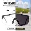 Okulary na zewnątrz Kapvoe Pochromic Sunglasses Cycling okulary spolaryzowane gogle MTB Kobiety rower na świeżym powietrzu Man Uv400 Riding