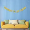 Party Decoration Gold Skål till 16 18 20 21 Years Banner Flags 30th 40th 50th 60th 70th Birthday Supplies Bunting Anniversary