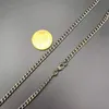 Ketten Zarte 3,5 mm breite Halskettenkette aus reinem Titan mit KarabinerverschlussKetten