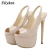 top Fashion Peep Toe Platform Tacchi super sottili Sandali estivi sexy Women Party Nightclub Stripper Shoes 230306