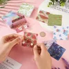 Sieradenzakjes 100 stuks papier oorbel-displaykaarten bloem fruit printkaart voor opslagverpakking klein zakelijk materiaal
