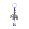 Chaveiros Moda Animal Elefante Tartaruga Mão Mau Olhos Chaveiro Chaveiro Chaveiro Lucky Blue Eye Pingente Ornamento Chaveiros D Dhgarden Dhhrd