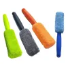 Brosse portative de nettoyage de roue de voiture de brosse de jante de pneu de roue de microfibre pour la voiture avec la poignée en plastique outils de nettoyage automatiques de lavage