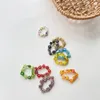 Cluster Anelli FFLACELL Estate Bella Coreana Perline Colorate Fiori Elasticità Per Le Donne Ragazze Festa Vacanza Gioielli Regalo Intera Vendita