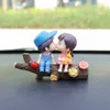 s Anime Cute Kissing Couple Action Figure Auto Dashboard Decoration For Car Accessories Interior Woman AA230407