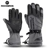 Cycling Gloves ROCKBROS -40 Degree Winter Cycling Gloves Thermal Waterproof Windproof Mtb Bike Gloves For Skiing Hiking Snowmobile Motorcycle 231107