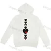 Embroidered CDG Hoodie Designer Eye Popular Commes Des Fashion Brand Star Same Cotton Large Red Heart Sweater Long Coupl Bowling Sport leqr